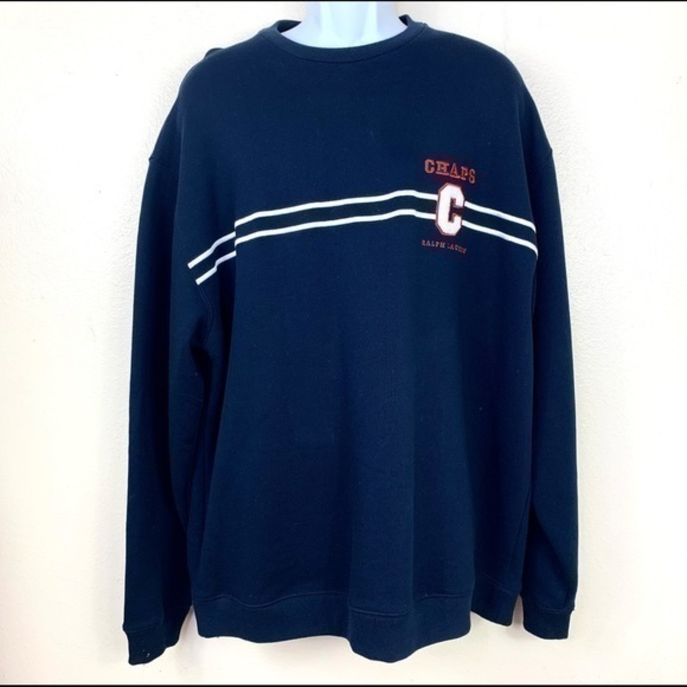 Chaps Ralph Lauren Sweater Blue Pullover XL